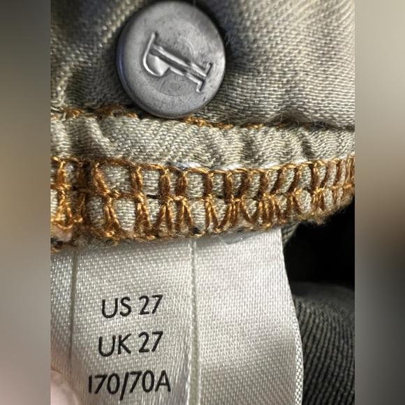 Anthropologie Pilcro Jeans Womens Sz 27 Slim Boyfriend Med Wash Distressed Crop - Picture 4 of 7